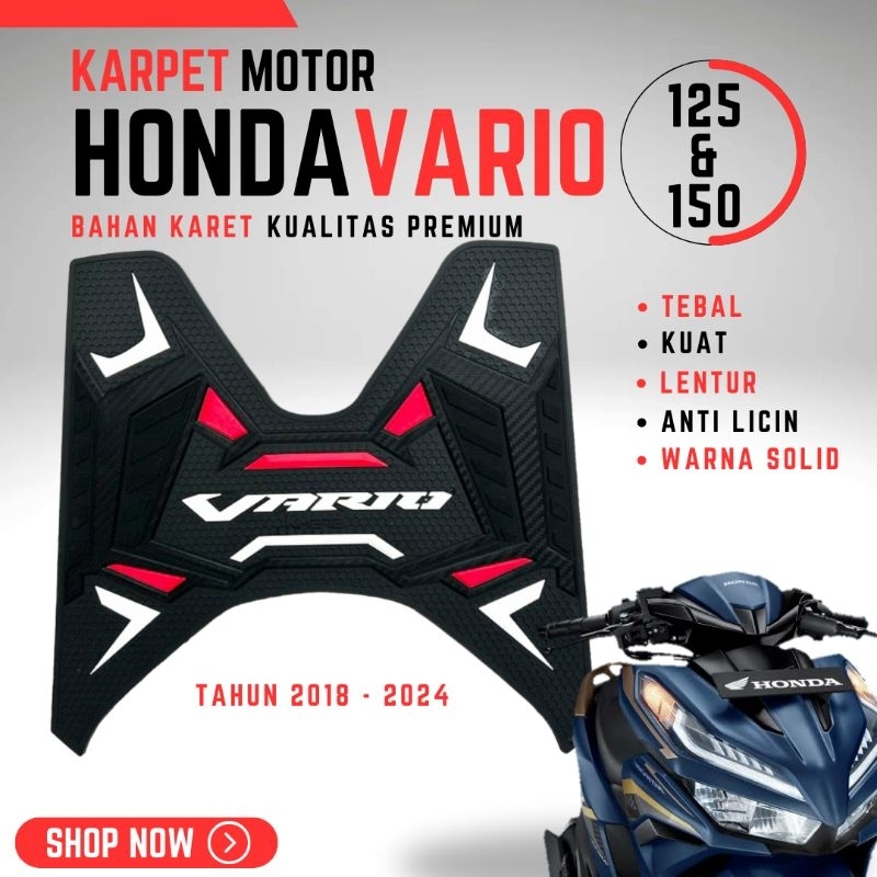 PIJAKAN VARIO 125 & 150 | PIJAKAN MOTOR VARIO 125 & 150| KARPET VARIO 125 & 150 | KARPET MOTOR VARIO