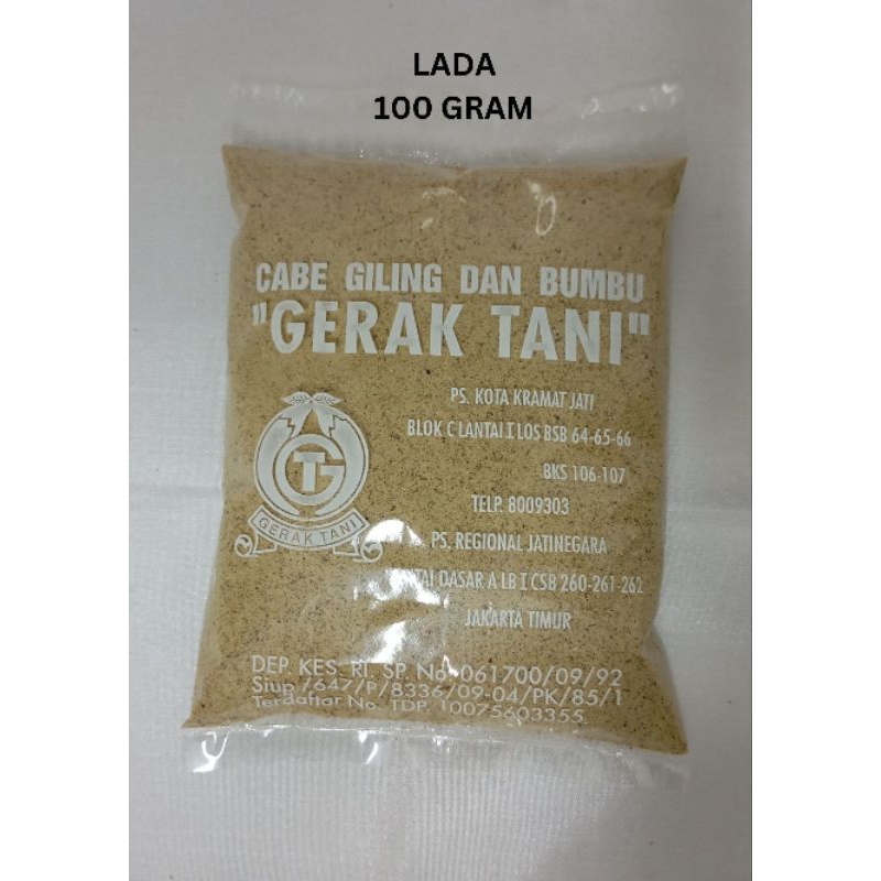 

Lada Bubuk Gerak Tani 100 gram