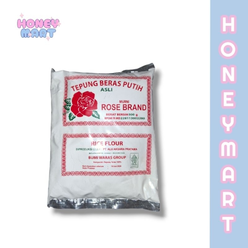 

Tepung Beras Putih Rose Brand 500 gr Asli Rose Brand