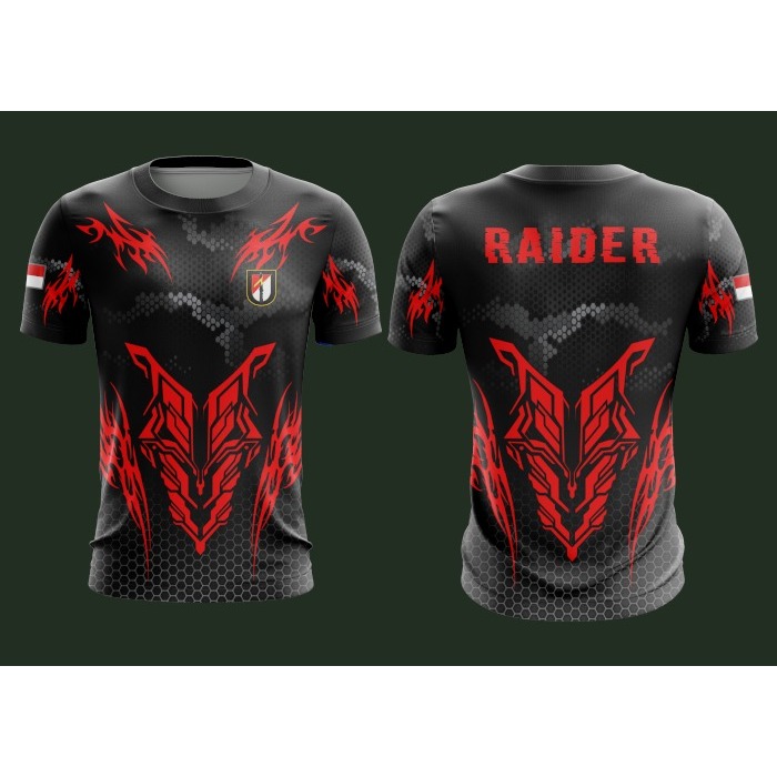 RAIDER MERAH KAOS JERSEY KEREN  TERMURAH SPORT TACTICAL