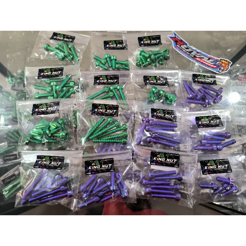 Baut Titanium King Nut Drat 10 M6 Titanium King nut drat 10