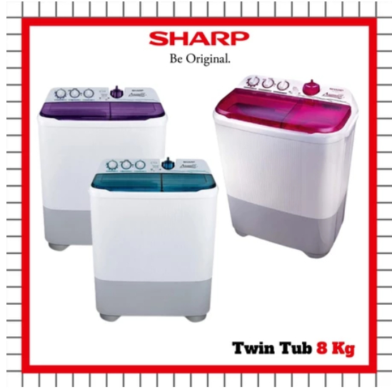 sparepart MESIN CUCI SHARP ES-T85CR-BK/VK/PK