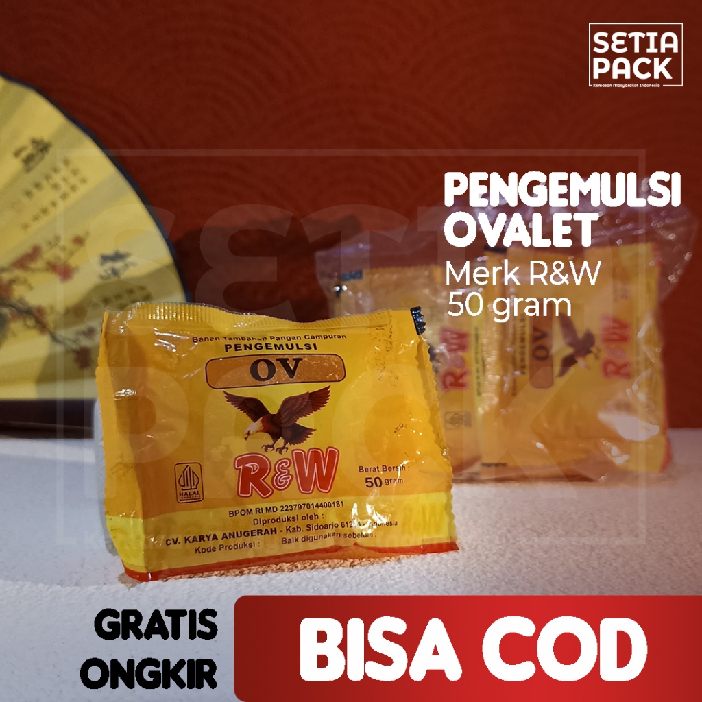 

Ovalet OV Pengemulsi Pelembut Pengembang Kue Roti 50 gr