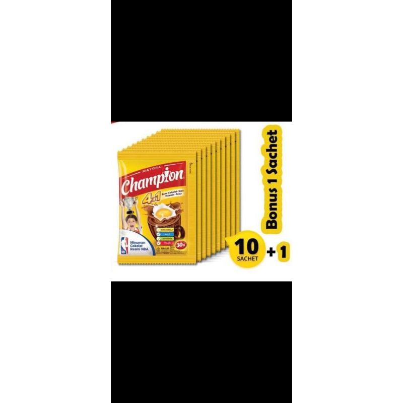 

Energen Champion 1renteng isi 10+1pcs pcs kemasan 30gr