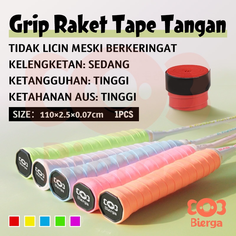 Raket Badminton Grip Tape Raket Tenis Lem Tangan Serap Keringat Anti Slip Badminton Tennis Wrapping 