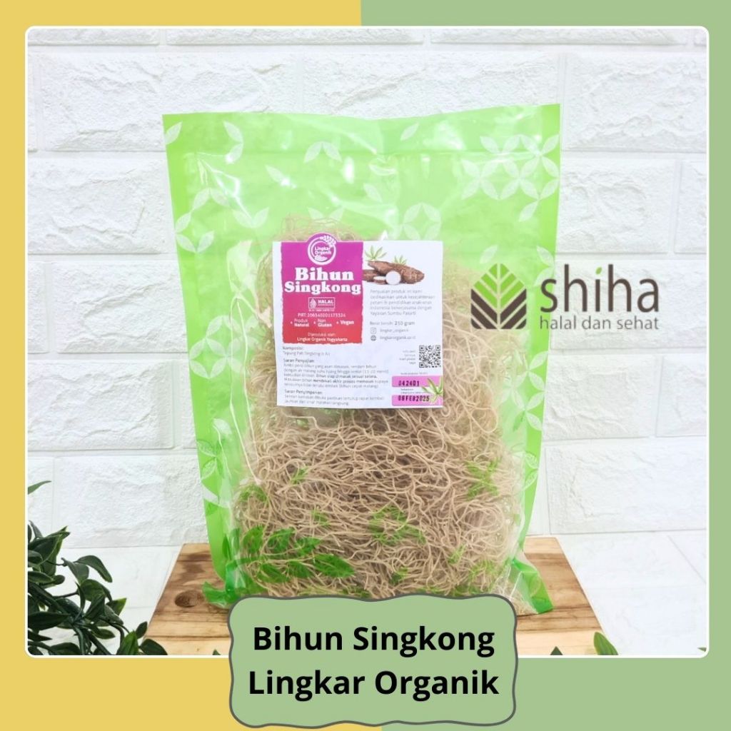 

Bihun Singkong Organik 250gr I Mie Lethek l Mie Gluten Free - Lingkar Organik