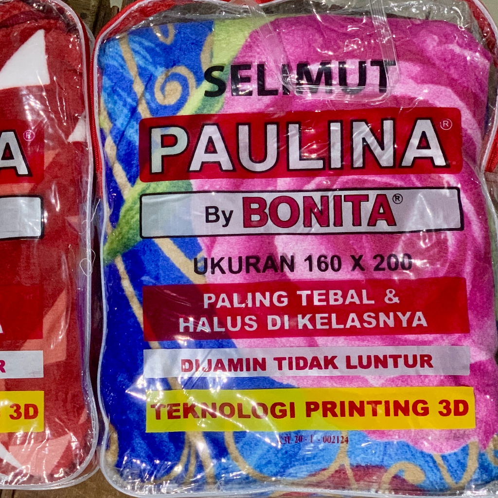 Selimut Bulu Halus Bonita Paulina 160x200 List Pinggir