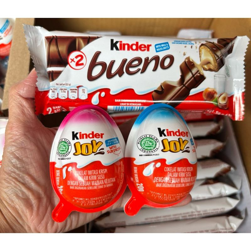 

agen distributor makanan ringan snack cemilan ultah anak cokelat kinder bueno with milk and hazelnuts kinder joy chocolate telur with surprise toy murah berkualitas