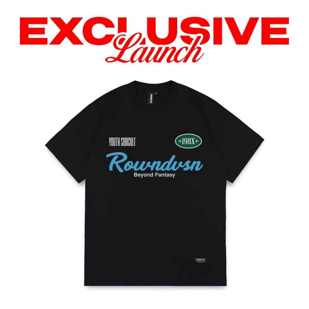 Rown Division Stockroom T-Shirt Black - Rowndvsn Kaos Valleria Hitam