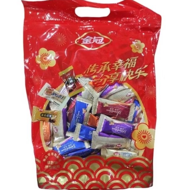 

Jinguan Crispy Nuts assorted candy permen kacang enting enting cemilan permen imlek 500gr cz