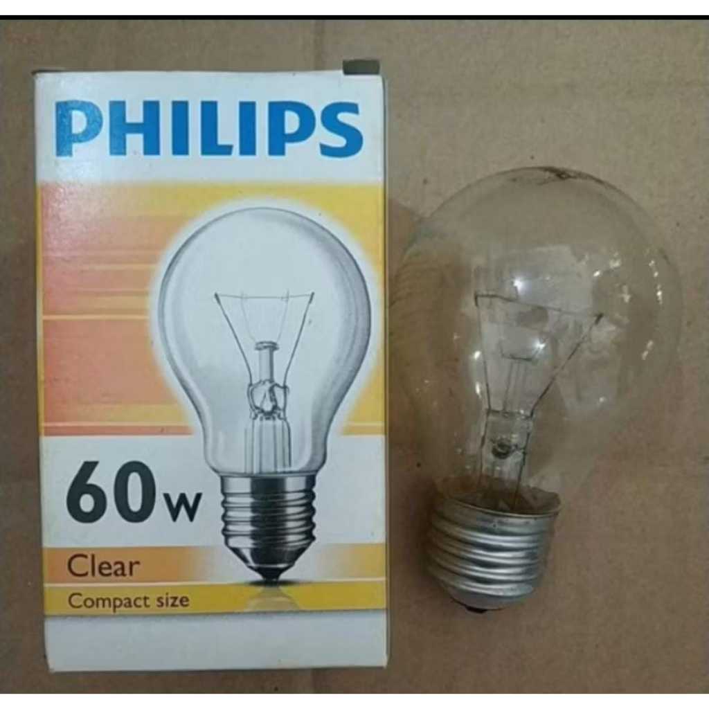 LAMPU PIJAR PHILIPS 60 WATT CAHAYA KUNING LAMPU AYAM
