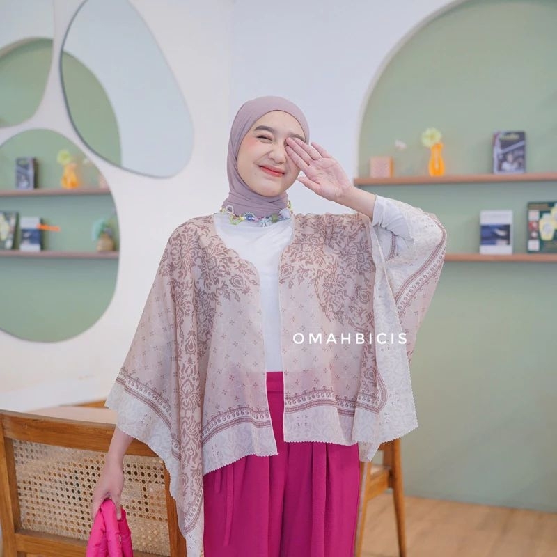 BEST DEALS ZIARA ID - OUTER SCARF KIMONO CROP OUTER CROP KIMONO BATWING