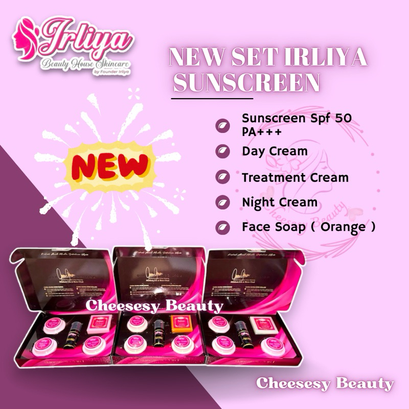 IRLIYA BEAUTY SKINCARE ( NEW SET IRLIYA SUNSCREEN EDITION )100% ORIGINAL MALAYSIA