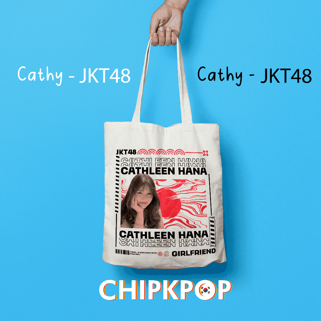 [PAKET SET CATHY] [JKT48] I TOTEBAG OSHI CATHY JKT 48 FANMADE BISA COD I TOTEBAG JKT 48 OSHI CATHY I