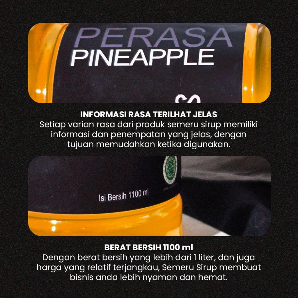 

Semeru Sirup - Syrup Lychee 1000ml - Sirup Minuman Rasa Lychee