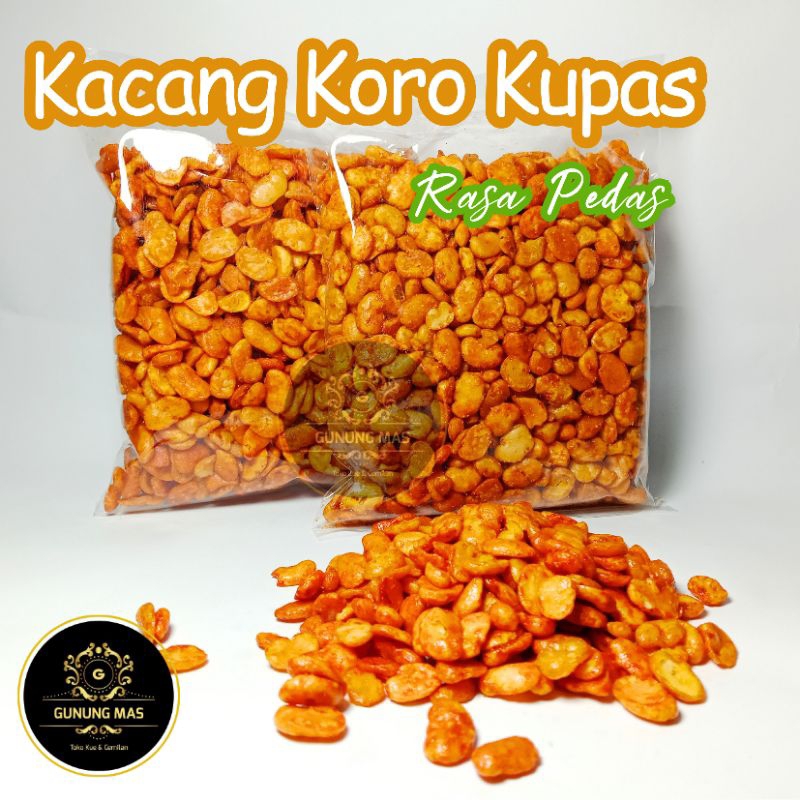 

Kacang Koro Kupas Pedas Berat 250 gr / Kacang Koro Pedes / Snack Kiloan