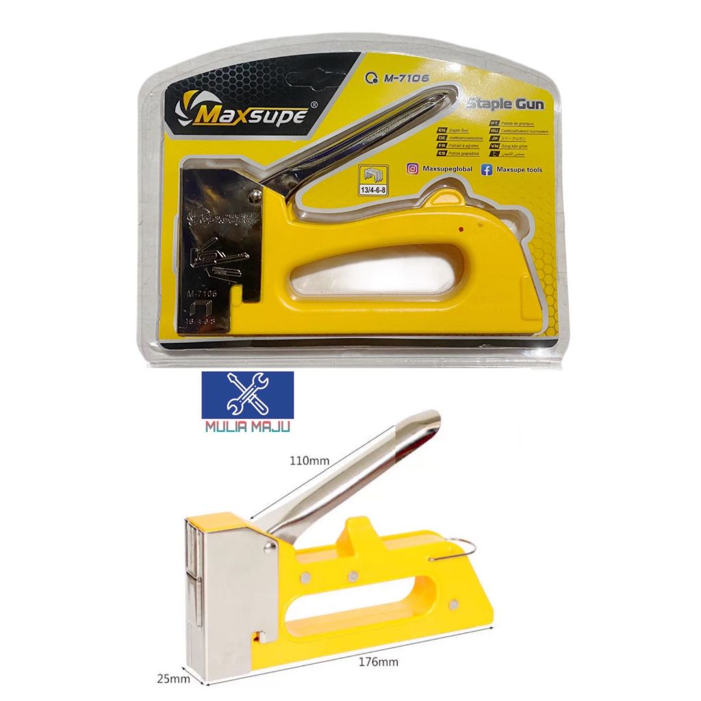 

Maxsupe Staples Tembak Staples Gun Cekrekan Gun Tacker Staples Gun Serbaguna