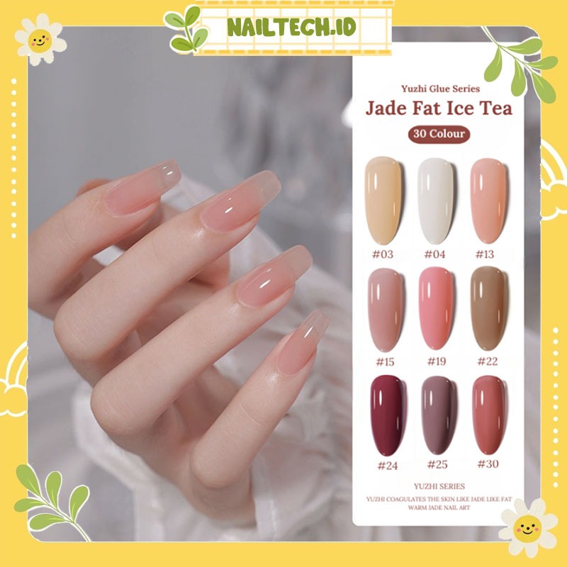 Annies Jade Fat Ice Tea 10ml / Kutek UV Gel Transparan Jelly Nail Translucent Polish / 3 Kali Oles