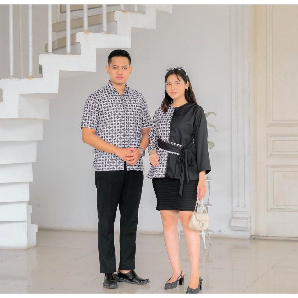 Benang Raja Batik Couple Pria Wanita Katun PKUJ Santoso