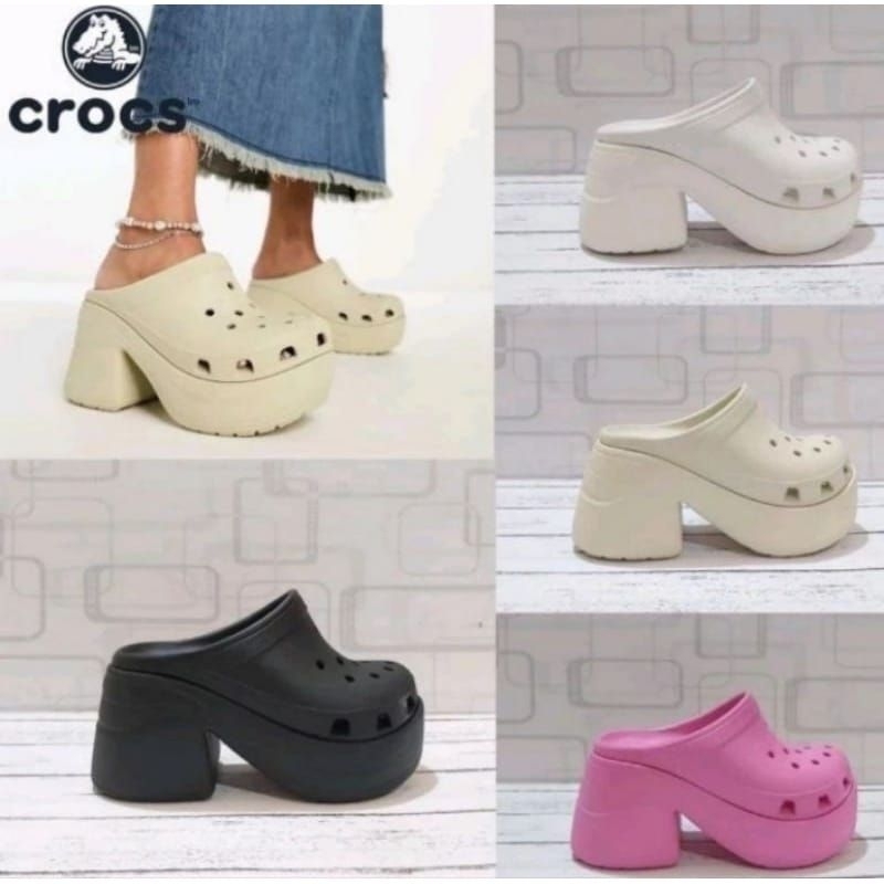 wadges crocs siren clog/sandal wanita crocs siren/ crocs wadges/ crocs sandal siren/sandal wanita