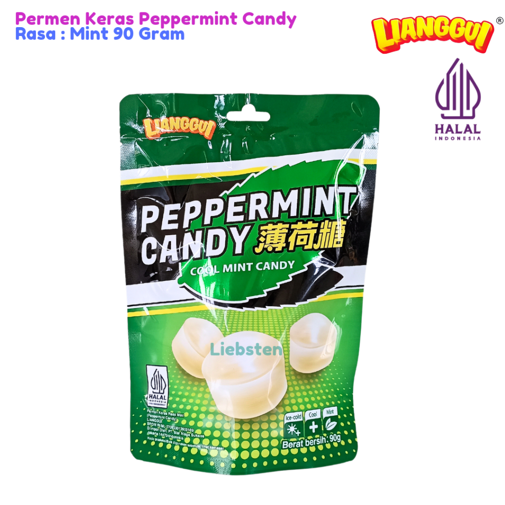 

[Halal] Lianggui Permen Keras Viral Peppermint Candy Rasa Mint 90 Gr