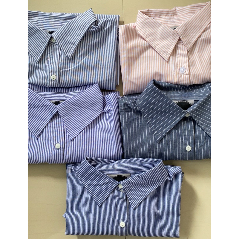 CLEARANCE SALE KEMEJA WANITA PATTERN STRIP LD 120 KEMEJA OVERSIZE