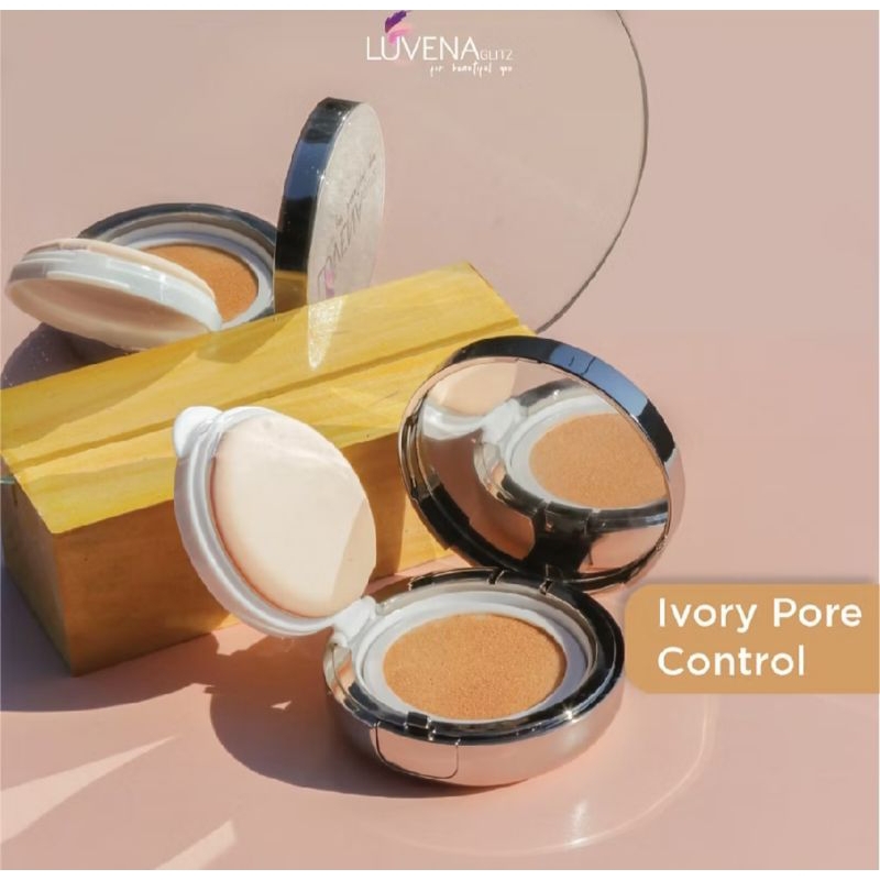 NEW LUVENA GLITZ Ivory Pore Control Cushion