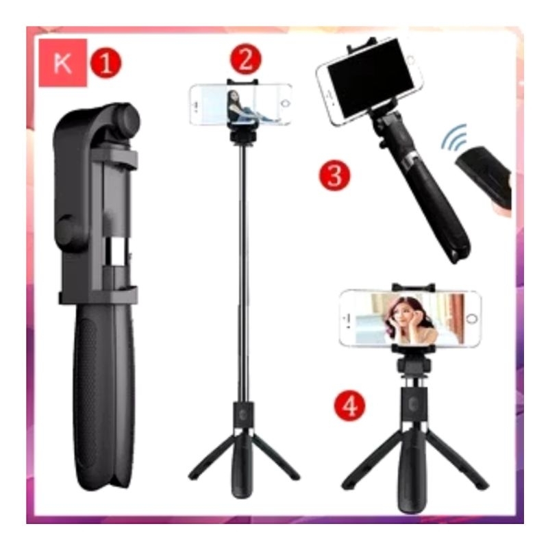 Tongsis Tripod 3 in 1 / Tongsis Selfie