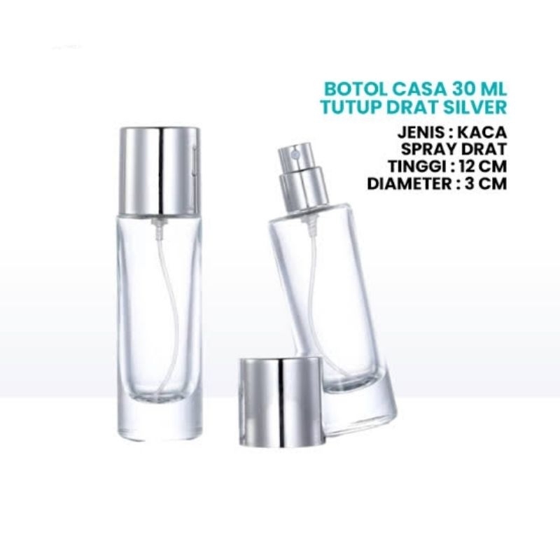 BOTOL SPRAY PARFUM KACA 30ml