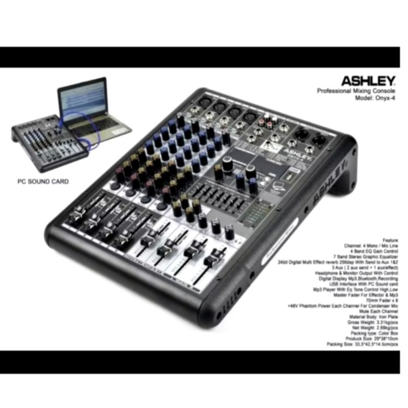 mixer ashley onyx4 ORYGINAL 4channel ASHLEY ONYX 4
