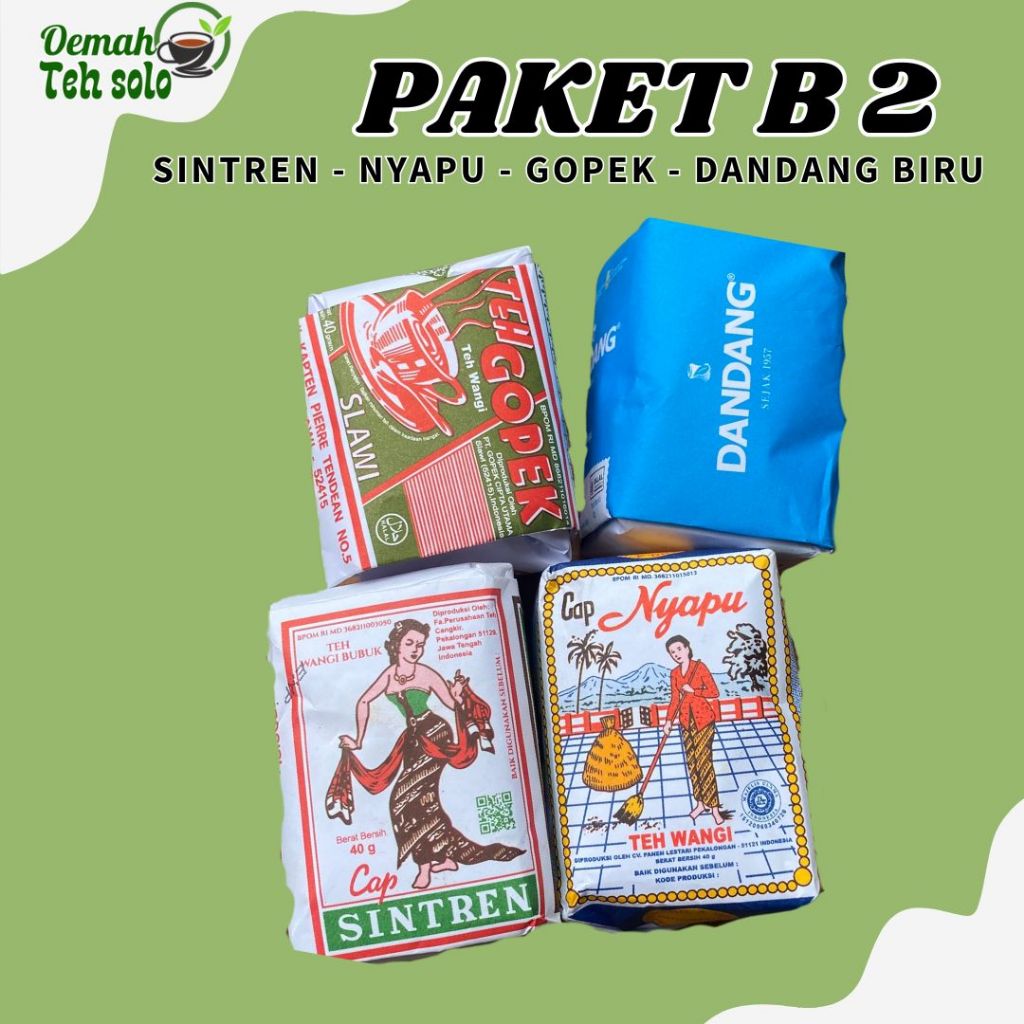 

(PAKET B 2) TEH RACIKAN SOLO| TEH ANGKRINGAN SOLO| TEH WEDANGA SOLO| BIBIT TEH SOLO