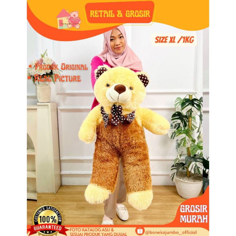 COD BONEKA TEDDY BEAR JUMBO JOJON  80cm|| Boneka Beruang Jojon Jumbo Bear Jojon Jumbo Murah