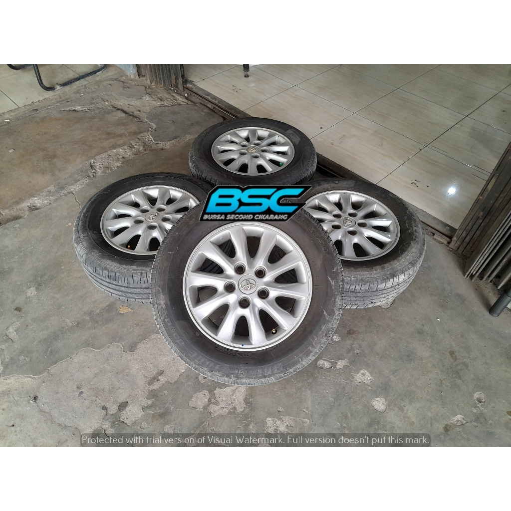 Velg Mobil Bekas R15 Ori Oem Innova Pcd 5x114 plus ban Ring 15 New Carry Inova Luxio Granmax Pelek R