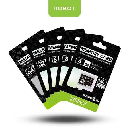 ROBOT CLASS10 Memory Card Kartu Memory HP Micro SD 4GB / 8GB / 16GB / 32GB Original