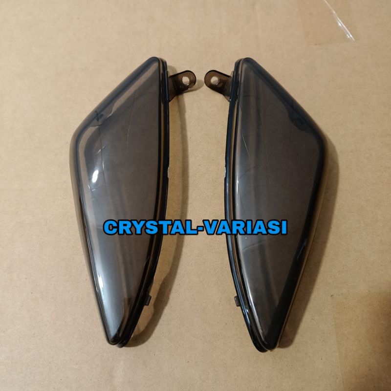 Mika Lampu Sein Smoke Depan Motor Mio Sporty/Cover Tutup Kaca Sein Depan Motor Mio Sporty/Kaca Mika 