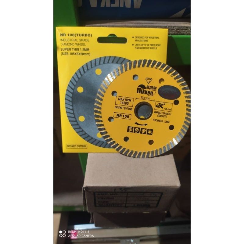 pisau potong keramik dan granit turbo nikken resibon