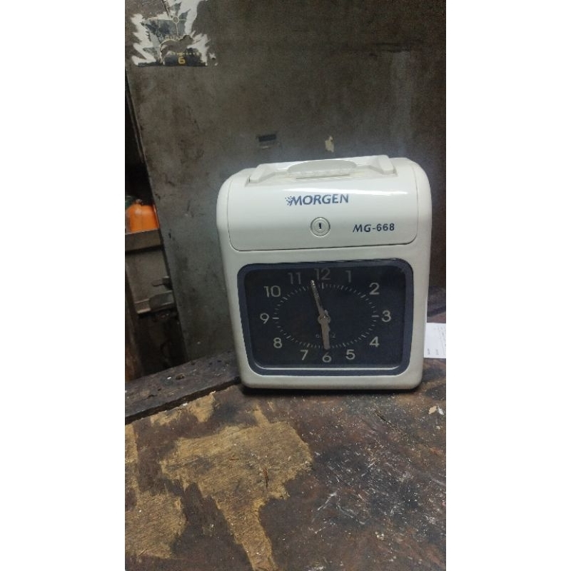mesin absen ceklok kartu morgen Mg668 normal