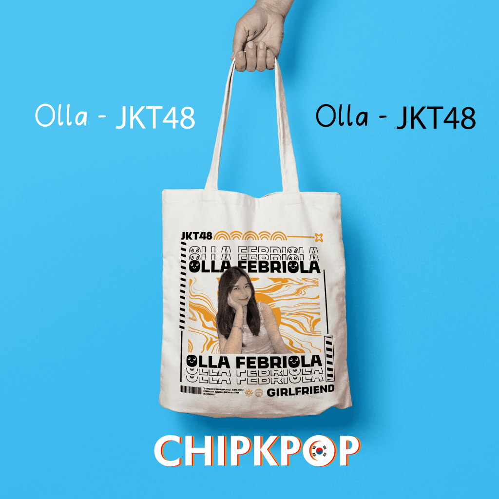 [PAKET SET OLLA] [JKT48] I TOTEBAG OSHI OLLA JKT 48 FANMADE BISA COD I TOTEBAG JKT 48 OSHI OLLA I OL