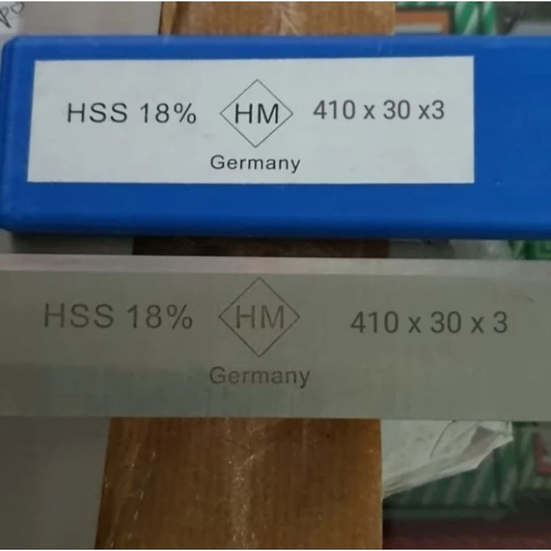 pisau Planer HSS 410 x 30 x 3 HSS 18% HM Made in Germany