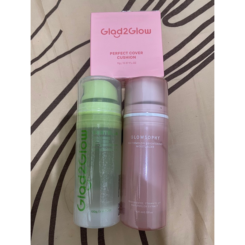 (NEW & SEALED) Glowsophy Moisturizer Watermelon & Glad2Glow Centella Moisturizer 100ML - Glad2Glow P