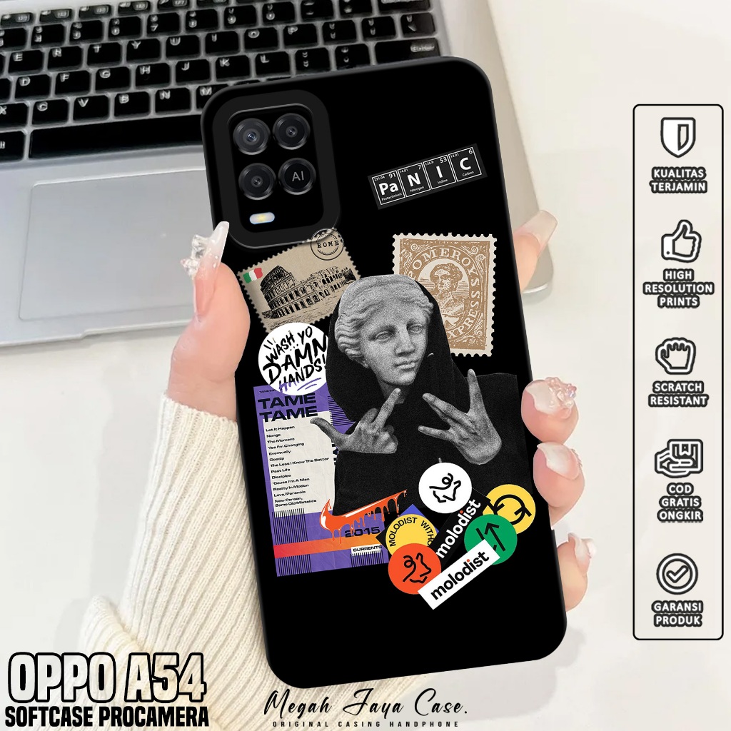 Softcase Hp Oppo A54 - Casing Oppo A54 Motif Estetik - Silikon Hp Oppo A54 - Case Hp Oppo A54 - Peli