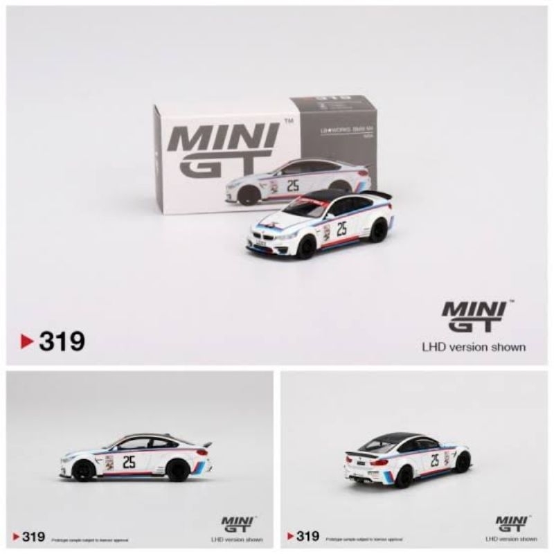 Mini GT #319 Liberty Walk LB Works BMW M4 IMSA #25 White