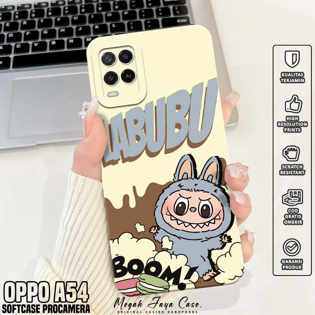 Softcase Hp Oppo A54 - Casing Oppo A54 Motif labubu - Silikon Hp Oppo A54 - Case Hp Oppo A54 - Pelin
