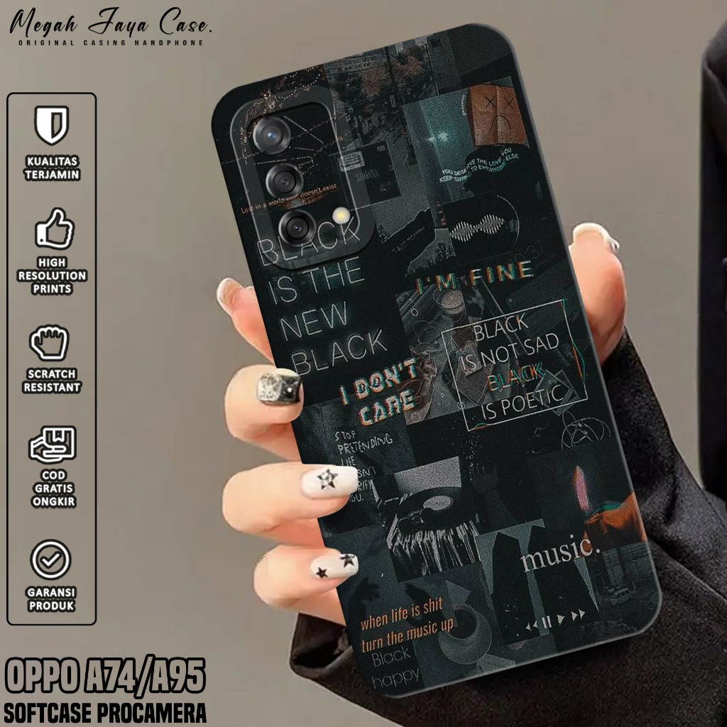 Softcase Oppo A74 / A95 4G - Case Hp Oppo A95 / A74 4G Motif AESTH - Silikon Hp Oppo A95 - Case Hp O