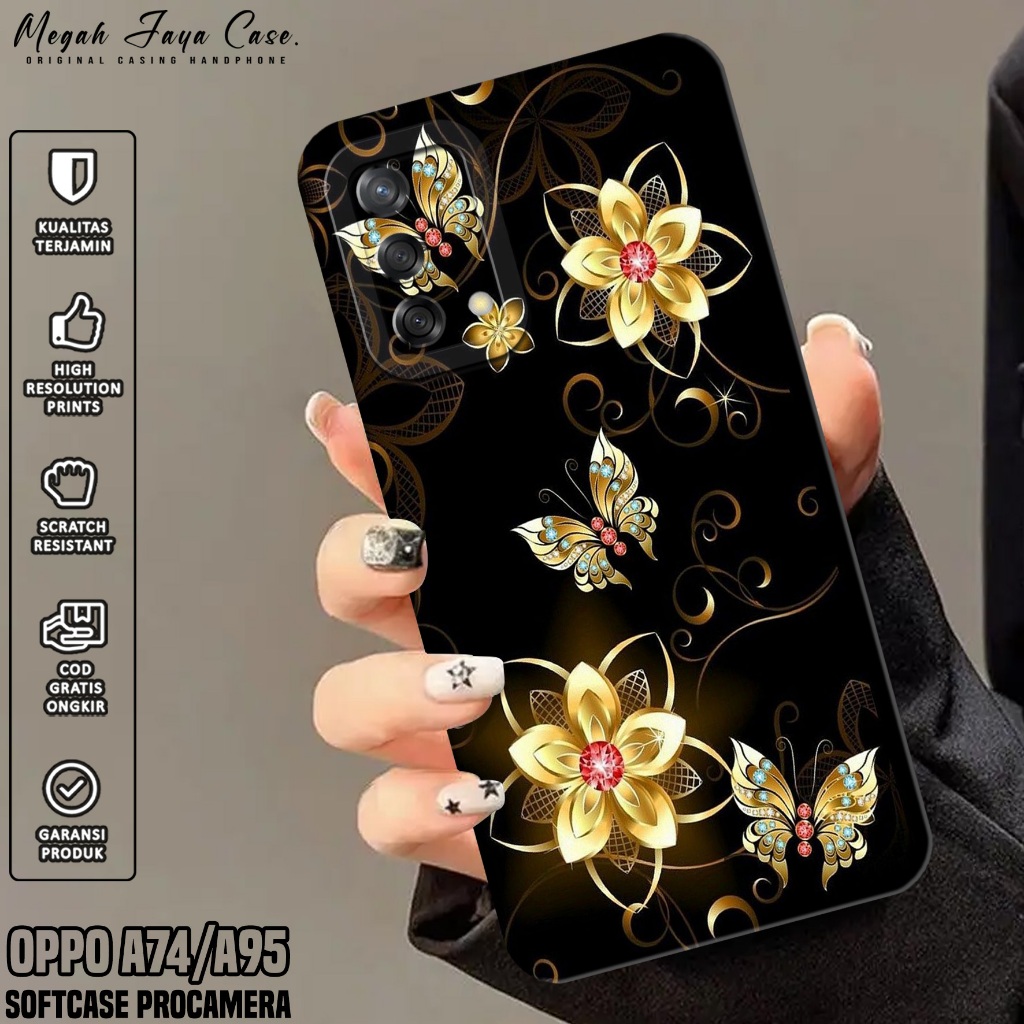 Softcase Oppo A74 / A95 4G - Case Hp Oppo A95 / A74 4G Motif KP - Silikon Hp Oppo A95 - Case Hp Oppo