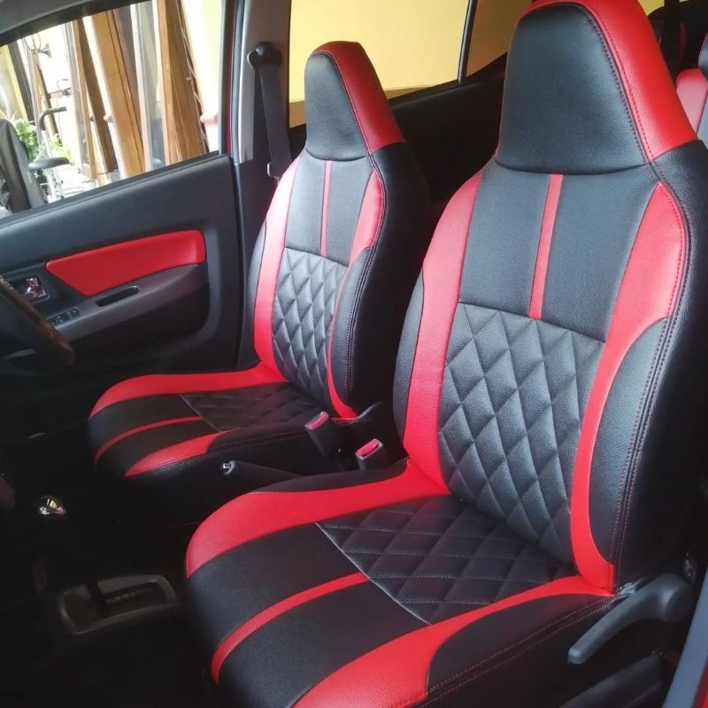 Sarung Jok MOTIF VARIASI (AGYA, AYLA, JAZZ, BRIO, WAGON R, ETIOS, DLL) BAHAN FERRARI