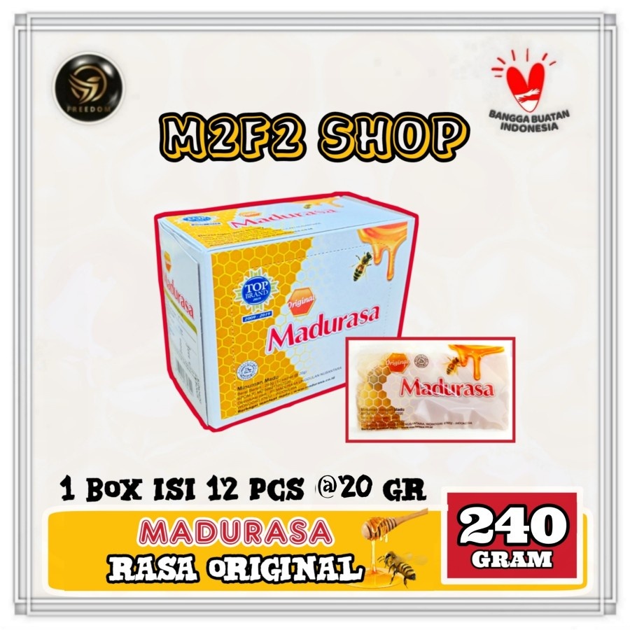 

Madurasa Minuman Madu Asli Rasa Original Sachet - 240 gr (Kemasan Box)