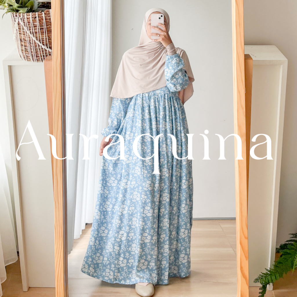 Auraquina . Camila Dress . Gamis Rayon Homedress