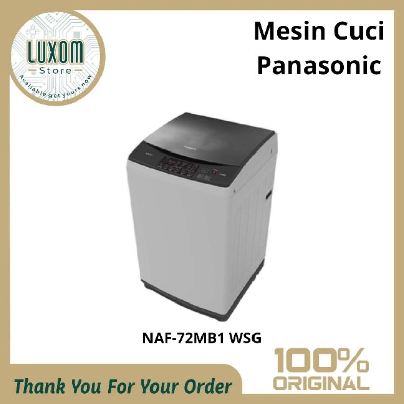 Mesin Cuci Panasonic NAF-72MB1 WSG (7kg)/mesin cuci Panasonic 1 tabung