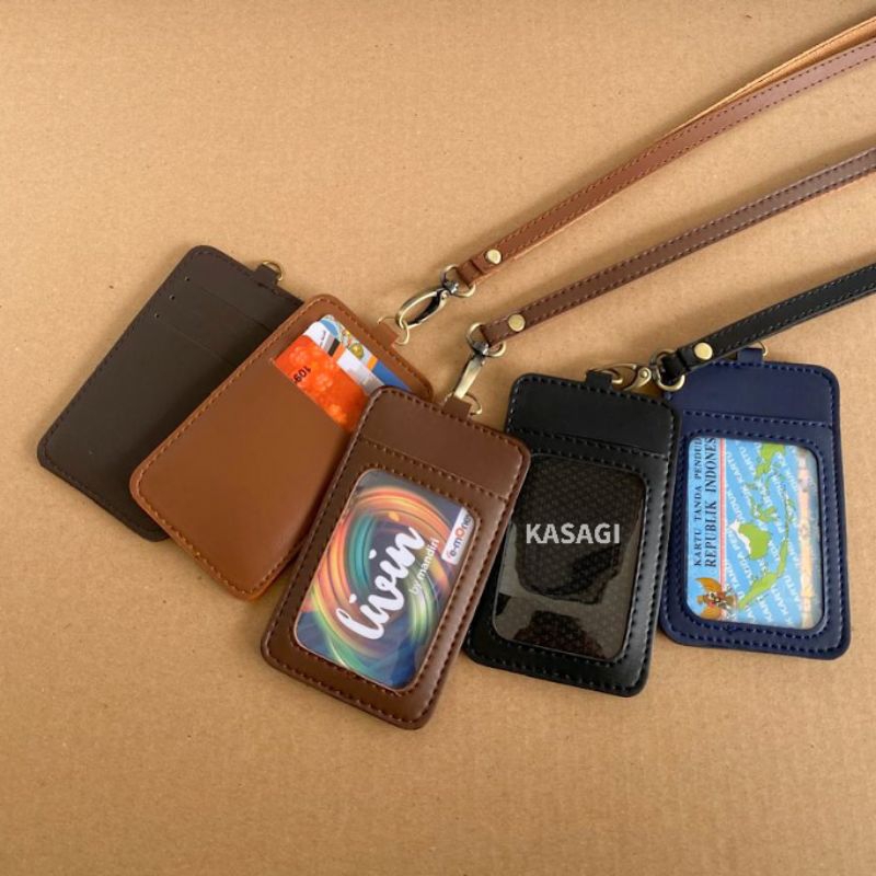 

ID Card Holder Kulit Lanyard Name Tag Holder Kulit | MB1